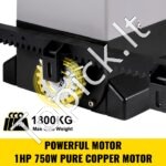 Stumdomų vartų atidarytuvas 1800 KG, 7 m,  nuotolinis ir APP valdymas - Image 5