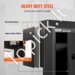 Sieninė integruota pašto dėžutė 305 x 155 x 360 mm - Image 6