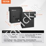 Sieninė integruota pašto dėžutė 305 x 155 x 360 mm - Image 3