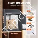 Įmontuojama pašto dėžutė 305 x 155 x 360 mm, tamsiai pilka, su kodine spyna - Image 7