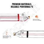 130W CO2 lazerio vamzdis 65 in / 1650 mm Borosilikatinio stiklo lazerinio pjaustytuvo vamzdis - Image 6