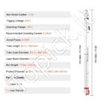 130W CO2 lazerio vamzdis 65 in / 1650 mm Borosilikatinio stiklo lazerinio pjaustytuvo vamzdis - Image 7