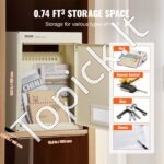 Sieninė pašto dėžutė 31,8 x 16 x 43 cm, su kodiniu užraktu, smėlio spalvos - Image 7