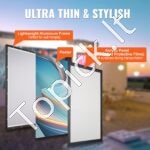 Paveikslėlio rėmelis su LED šviesa, 610 x 914 mm, juodas. - Image 6