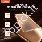 Pakaitinis sklendės atvartas naminiams gyvūnams, 209,6x311,2 mm, PVC, atsparus oro sąlygoms. - Image 8