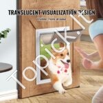 Pakaitinis sklendės atvartas naminiams gyvūnams, 209,6x311,2 mm, PVC, atsparus oro sąlygoms. - Image 5