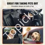 Šunų automobilinė sėdynė S M L šunims iki 18,14 kg, juoda - Image 6