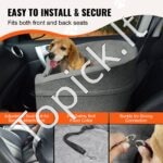 Šuns automobilinė sėdynė 560x508x410mm 25kg pilka - Image 4