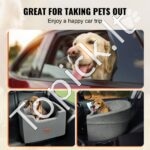 Šuns automobilinė sėdynė 560x508x410mm 25kg pilka - Image 6