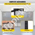 Garažo durų tinklelis 488 x 213 cm su magnetais ir pasvertu dugnu - Image 4