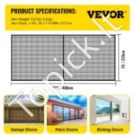 Garažo durų tinklelis 488 x 213 cm su magnetais ir pasvertu dugnu - Image 3