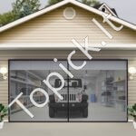 Garažo durų tinklelis 488 x 213 cm su magnetais ir pasvertu dugnu - Image 2