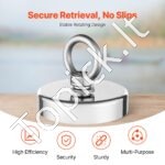 320 kg žvejybos magnetas, neodimio, su stipria traukos jėga - Image 7