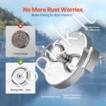 320 kg žvejybos magnetas, neodimio, su stipria traukos jėga - Image 6