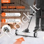 61 cm magnetinis šlavimo įrankis su ratukais, teleskopinis surinkimo įrankis - Image 9