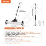 61 cm magnetinis šlavimo įrankis su ratukais, teleskopinis surinkimo įrankis - Image 4