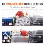 Dyzelinio šildytuvo kaitinimo žvakių rinkinys 2KW/5KW/8KW. - Image 7