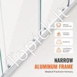 Berėmės stumdomos dušo durys, 1469-1499x1778mm, 4 durys - Image 6