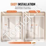 Berėmės stumdomos dušo durys, 1469-1499x1778mm, 4 durys - Image 5