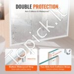 Pusiau berėmės dušo durys 1465–1500 x 1778 mm, 6 mm SGCC grūdintas stiklas, chromo apdaila - Image 4