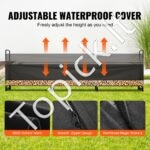 Metalinė malkų lentyna, 386 x 36 x 117 cm, 400 kg, su dangčiu. - Image 7