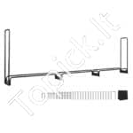 Metalinė malkų lentyna, 386 x 36 x 117 cm, 400 kg, su dangčiu. - Image 2