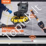 Kanalizacijos kamera, 22,9 cm 720p ekranas, 90 m vamzdžių apžiūra su 512 Hz sonaru - Image 9