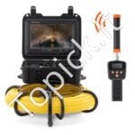 Kanalizacijos kamera, 22,9 cm 720p ekranas, 90 m vamzdžių apžiūra su 512 Hz sonaru - Image 2