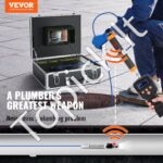 Kanalizacijos kamera, 7 colių ekranas, 1000TVL, 40 m vamzdžių tikrinimo kamera - Image 8