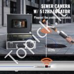 Kanalizacijos kamera, 7 colių ekranas, 1000TVL, 40 m vamzdžių tikrinimo kamera - Image 6