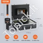 Kanalizacijos kamera, 7 colių ekranas, 1000TVL, 40 m vamzdžių tikrinimo kamera - Image 5