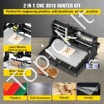 3 ašių lazerinio graviravimo mašina, skirta drožinėjimui, frezavimui, plastikui, akrilui, PVC, medienai 2,5W - Image 9