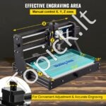 3 ašių graviravimo staklės, skirtos drožinėjimui, frezavimui, plastikui, akrilui, PVC, medienai 300 x 180 x 45 mm - Image 3