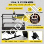 3 ašių graviravimo staklės, skirtos drožinėjimui, frezavimui, plastikui, akrilui, PVC, medienai 300 x 180 x 45 mm - Image 4