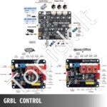 CNC Maršrutizatoriaus rinkinys su lazeriniu graveriu 500mw - Image 4