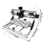 CNC Maršrutizatoriaus rinkinys su lazeriniu graveriu 500mw - Image 8