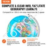 Besisukantis pasaulio gaublys su stovu 203,2 mm 360° - Image 2