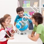 Besisukantis pasaulio gaublys su stovu 203,2 mm 360° - Image 8