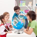 LED Šviečiantis pasaulio gaublys su stovu 330,2 mm - Image 8