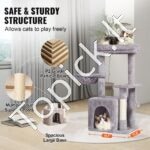 Kačių draskyklė su nameliu 80 cm - Image 5