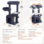 Kačių draskyklė su nameliu 80 cm tamsiai pilkas - Image 6