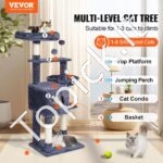 Kačių draskymosi laipiojimo medis 115 cm - Image 10