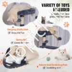 Kačių draskymosi laipiojimo medis 115 cm - Image 8