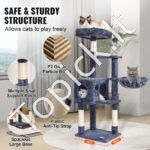 Kačių draskymosi laipiojimo medis 115 cm - Image 6