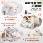 Kačių bokštas su kačių nameliu  143 cm - Image 3