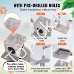 Kačių bokštas su kačių nameliu  143 cm - Image 4