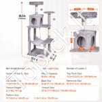 Kačių bokštas su kačių nameliu  143 cm - Image 6