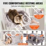 Kačių draskyklė su nameliais 174 cm - Image 2