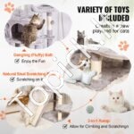 Kačių draskyklė su nameliais 174 cm - Image 3