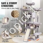 Kačių draskyklė su nameliais 174 cm - Image 5